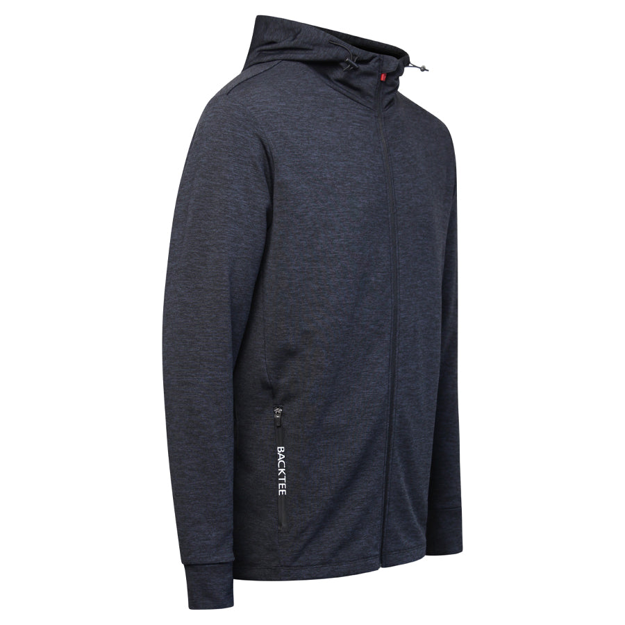 Mens Melange Baselayer Hoodie, Black