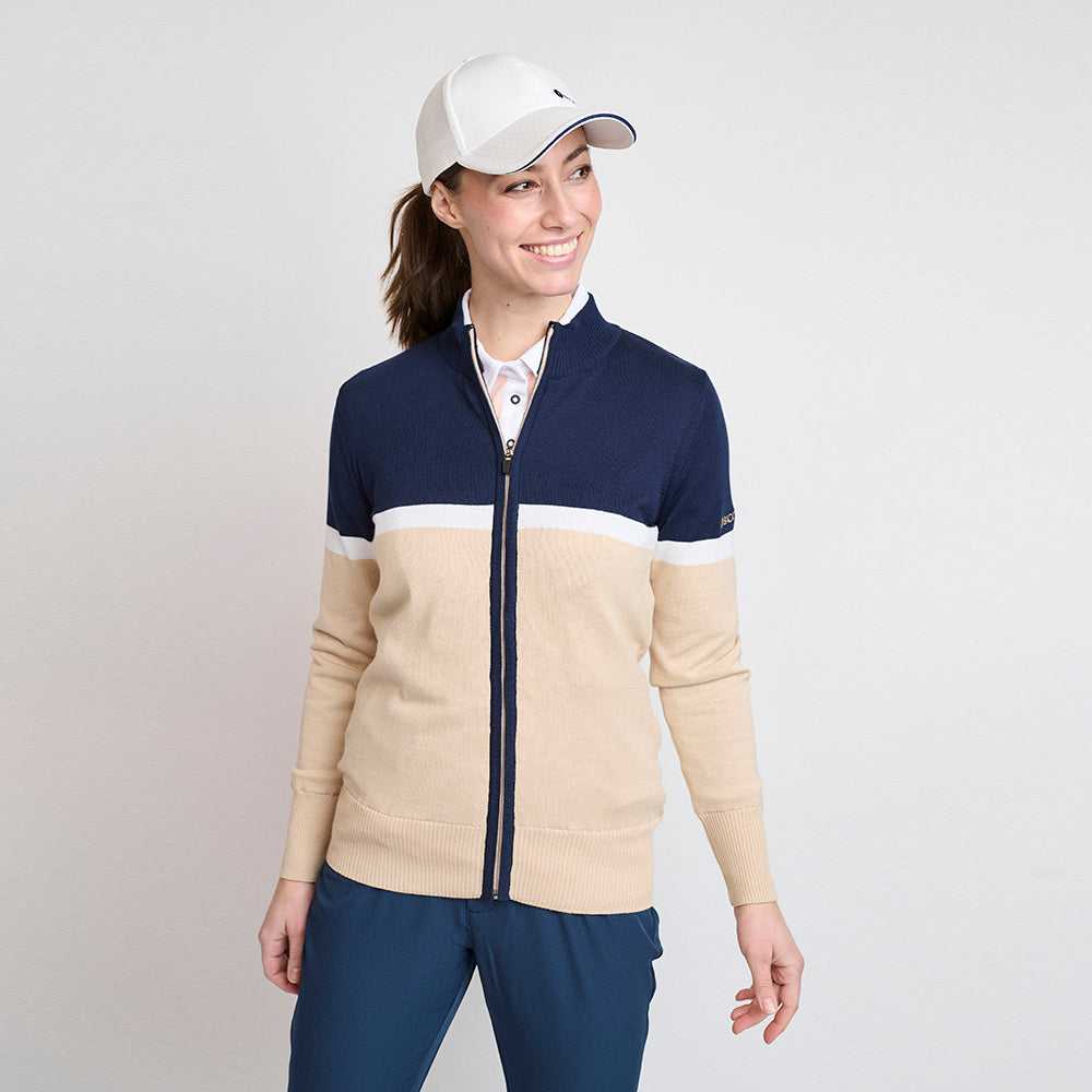 Ladies Organic Windbreaker Sweater, Safari