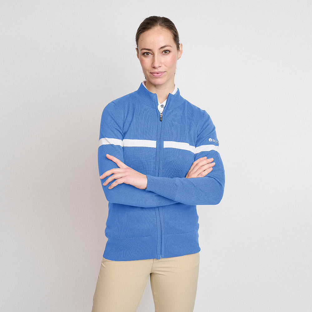 Ladies Organic Windbreaker Sweater, Sky