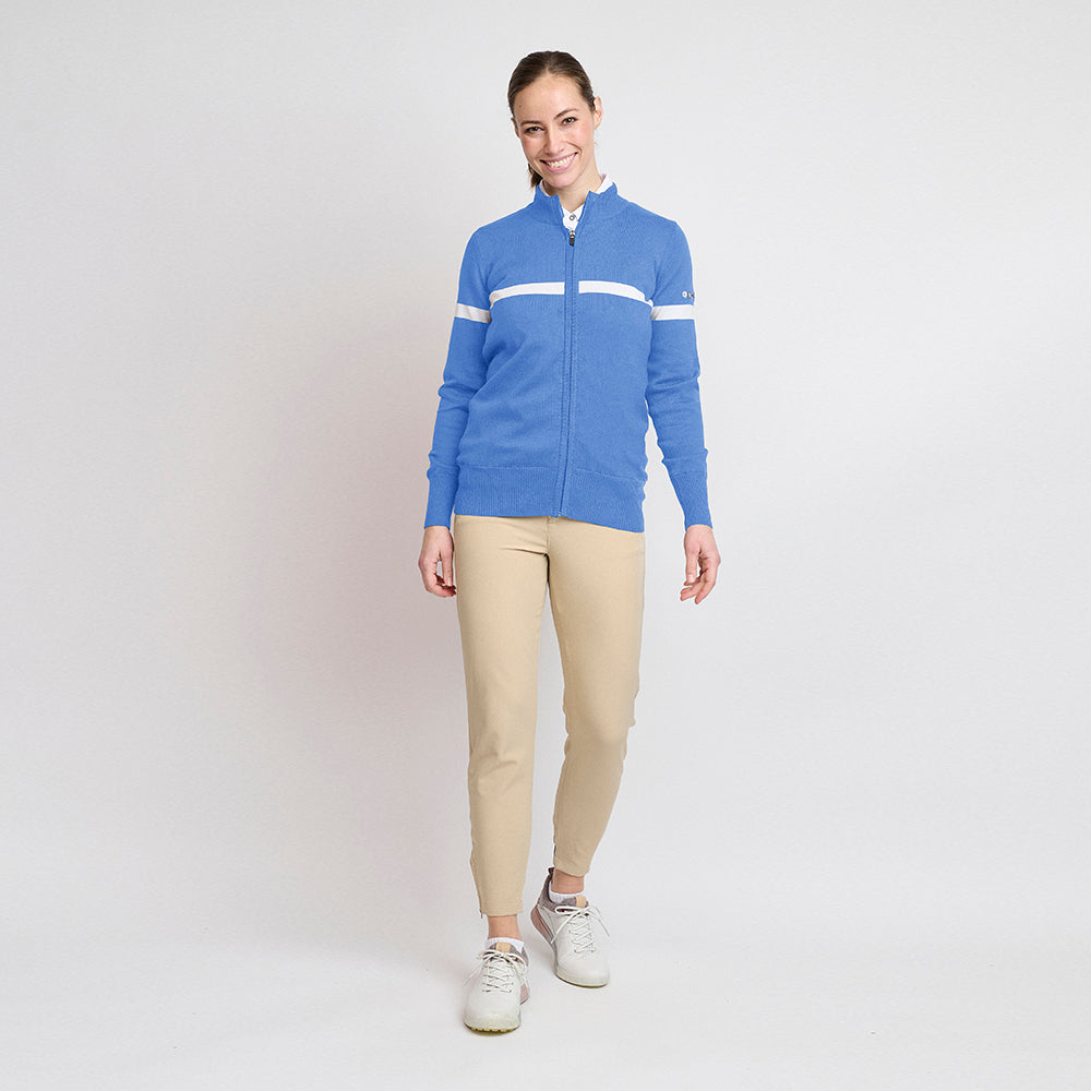 Ladies Organic Windbreaker Sweater, Sky