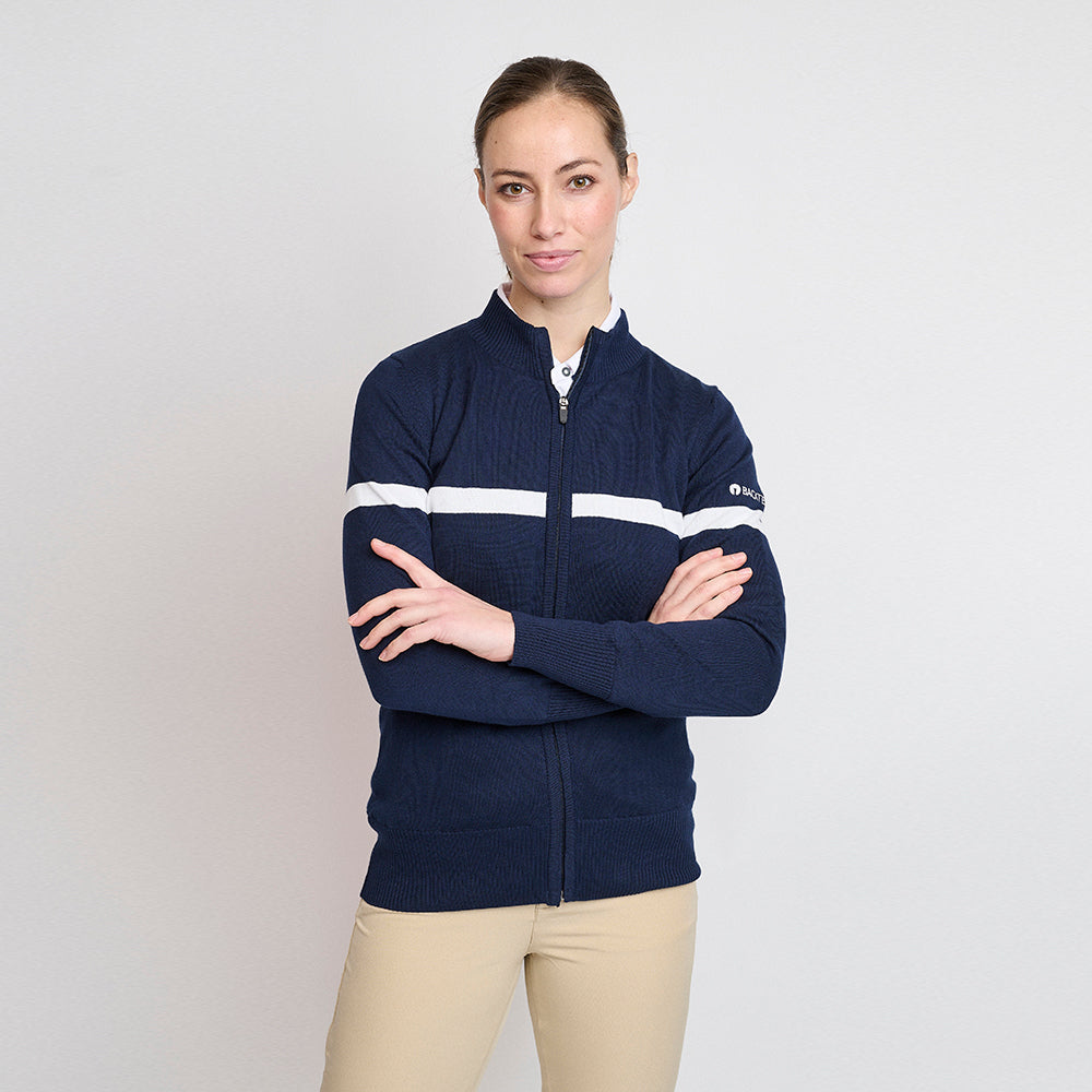 Ladies Organic Windbreaker Sweater, Navy