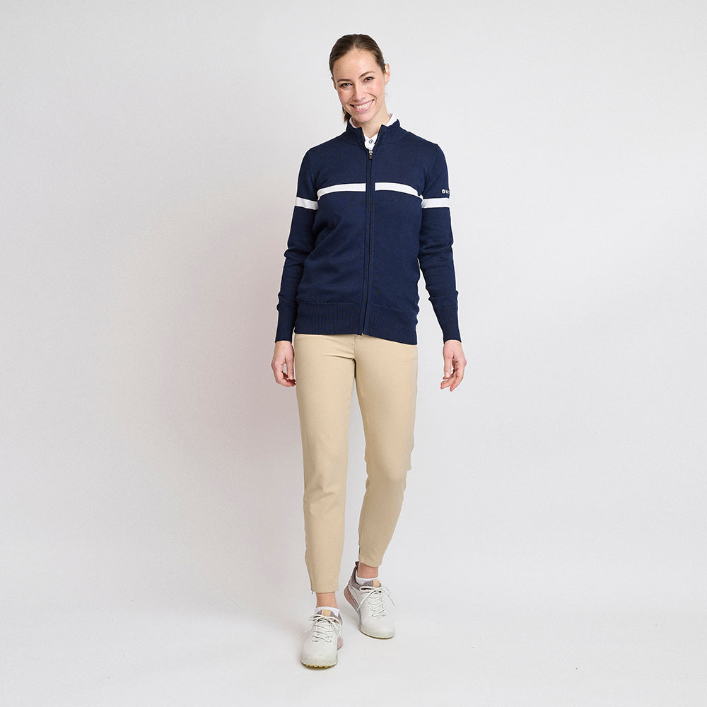 Ladies Organic Windbreaker Sweater, Navy