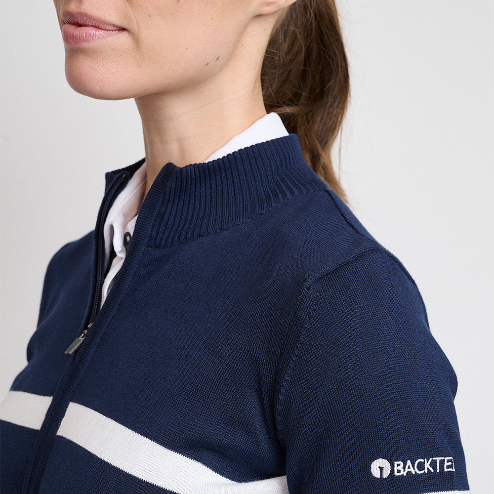 Ladies Organic Windbreaker Sweater, Navy