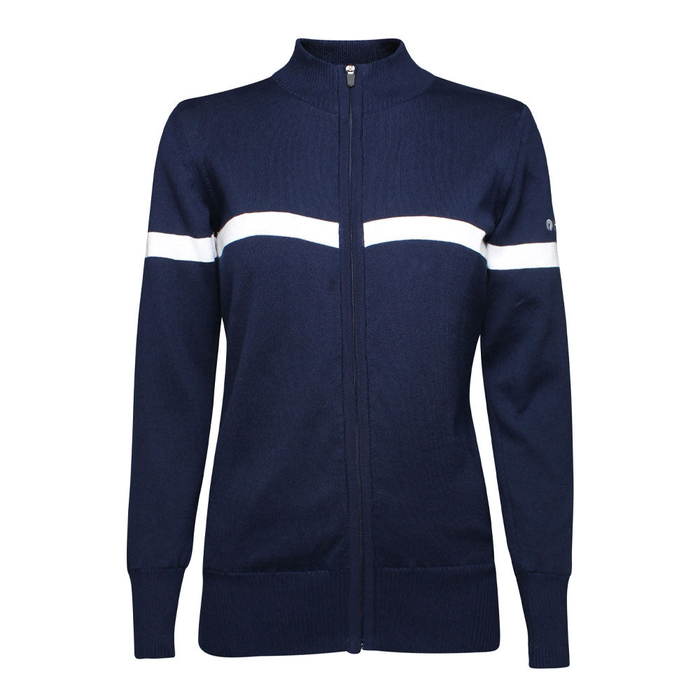 Ladies Organic Windbreaker Sweater, Navy