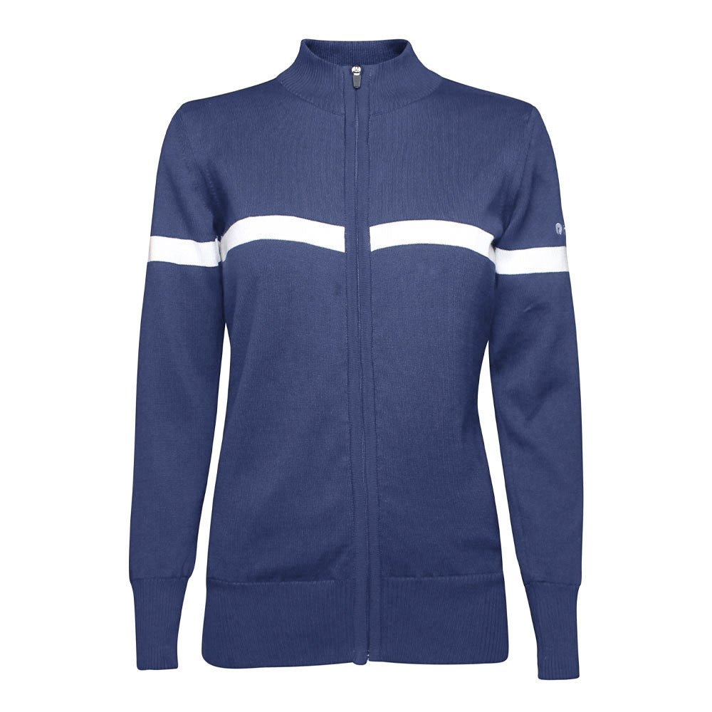 Ladies Organic Windbreaker Sweater, Dusk Blue