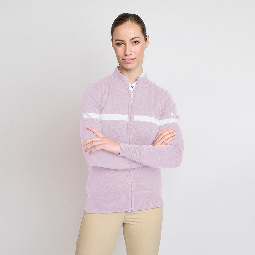 Ladies Organic Windbreaker Sweater, Soft Lilac