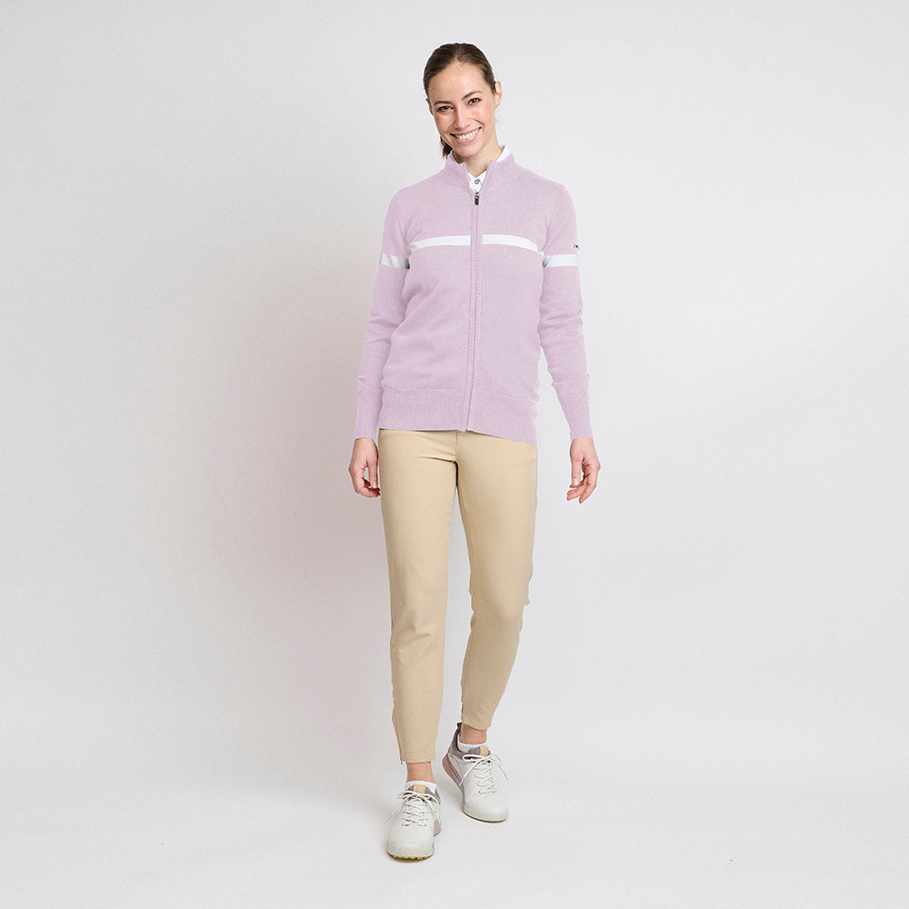 Ladies Organic Windbreaker Sweater, Soft Lilac