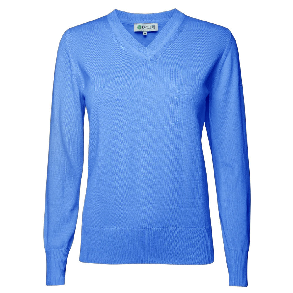 Ladies Organic Casual Sweater, Sky