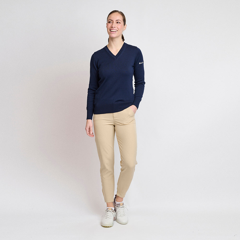 Ladies Organic Casual Sweater, Navy