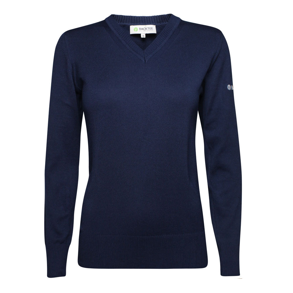 Ladies Organic Casual Sweater, Navy