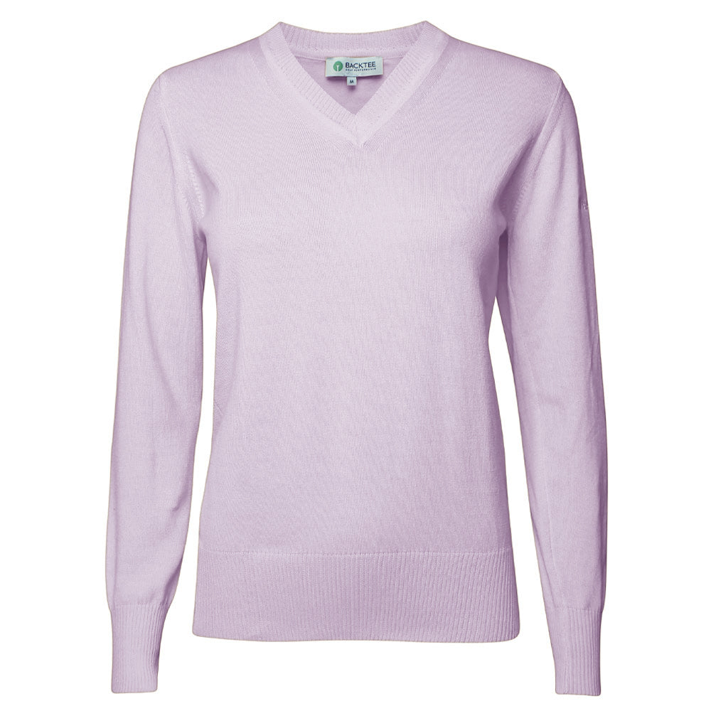 Ladies Organic Casual Sweater, Soft Lilac