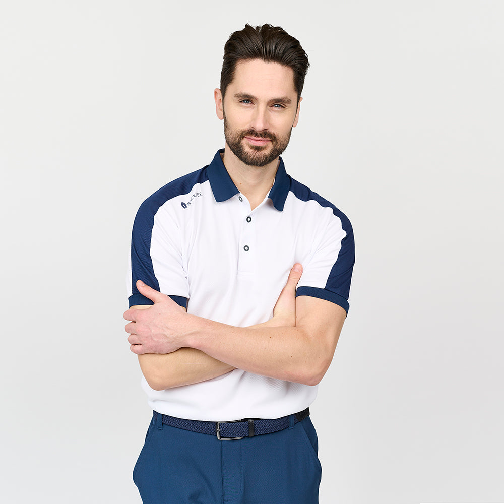 Mens Tournament Polo, White