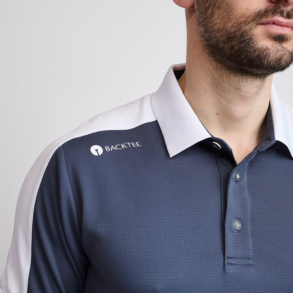 Mens Tournament Polo, Ombre Blue