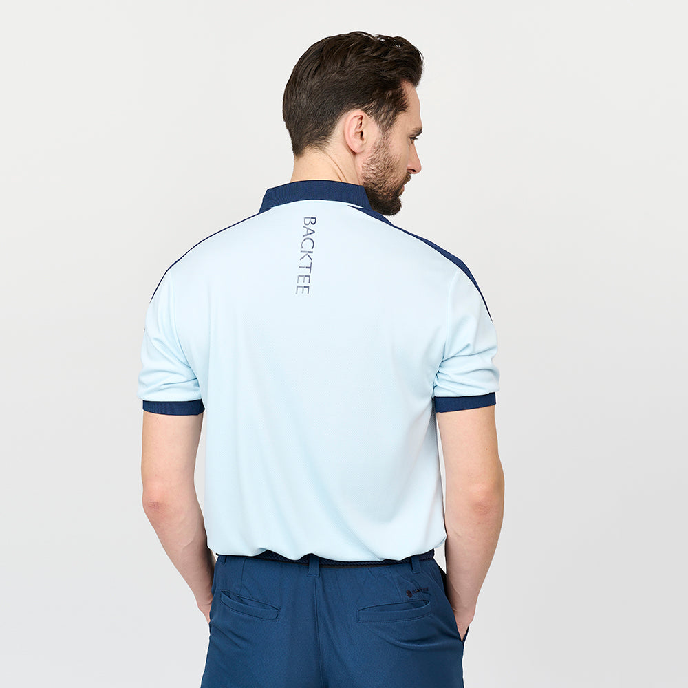 Mens Tournament Polo, Light Blue