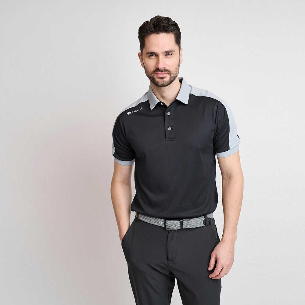 Mens Tournament Polo, Black