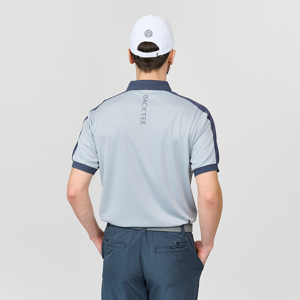 Mens Tournament Polo, Light Grey