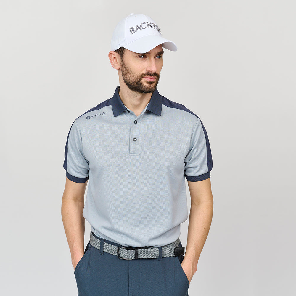 Mens Tournament Polo, Light Grey