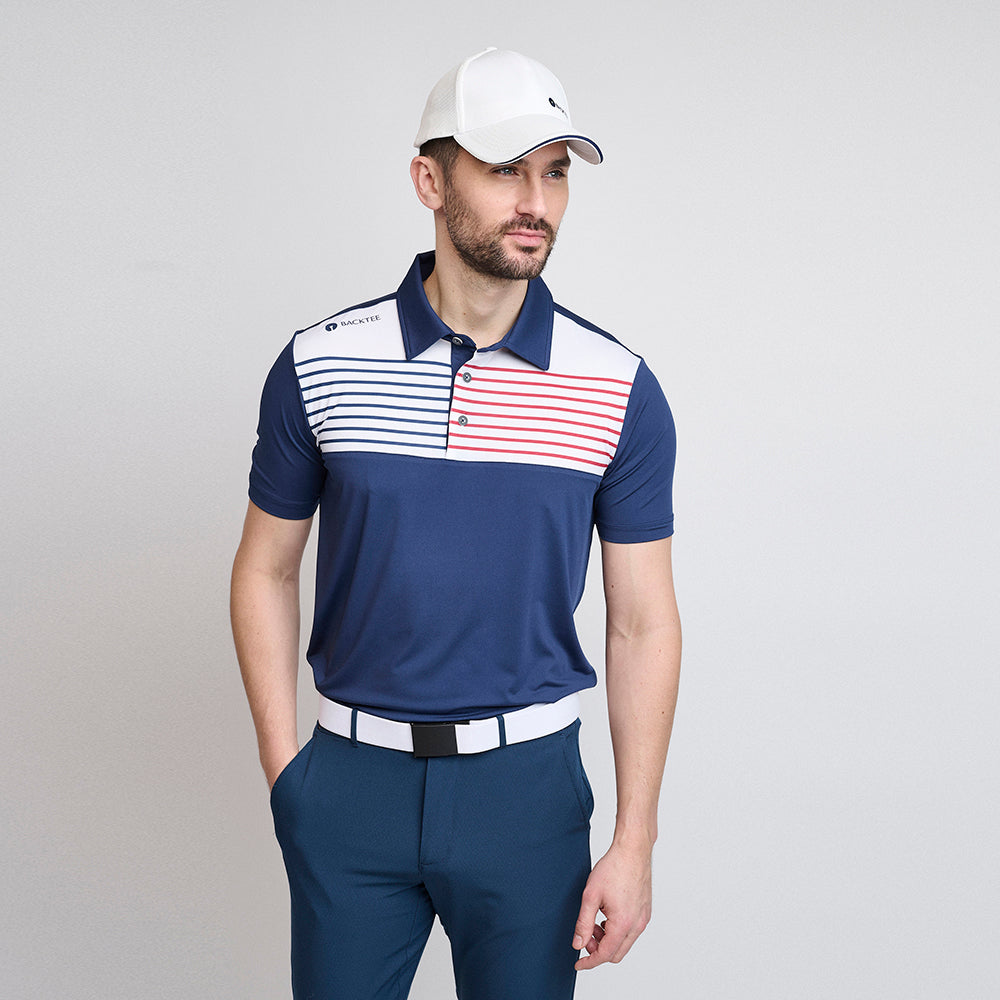 Mens Golf Polo, Navy 