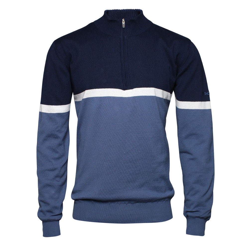 Mens Nordic Windbreaker Sweater, Ensign Blue