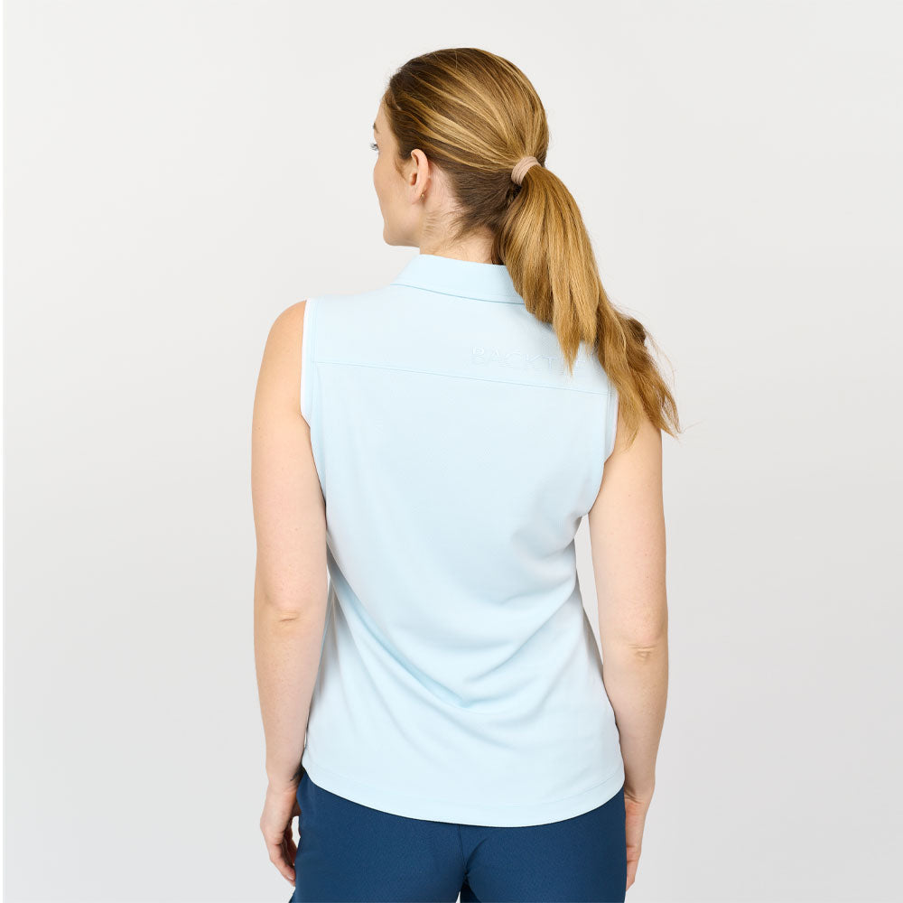 Ladies Classic Polo Top, Light Blue