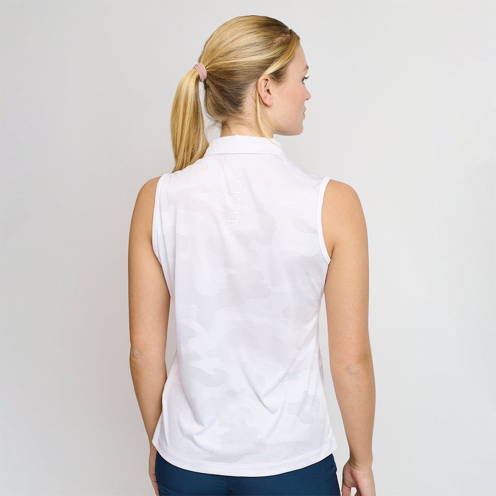 Ladies Camou Top, White