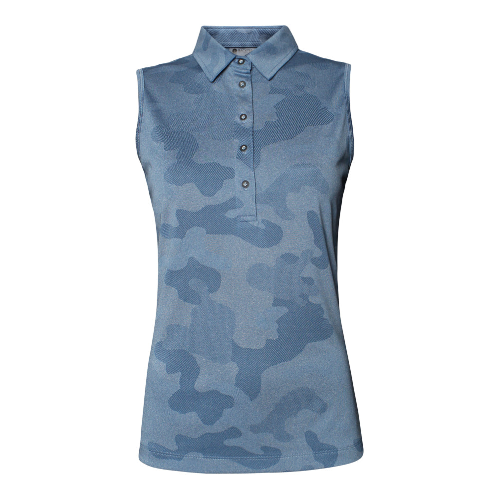 Ladies Camou Top, Captains Blue