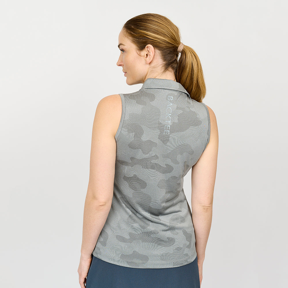 Ladies Camou Top, Light grey