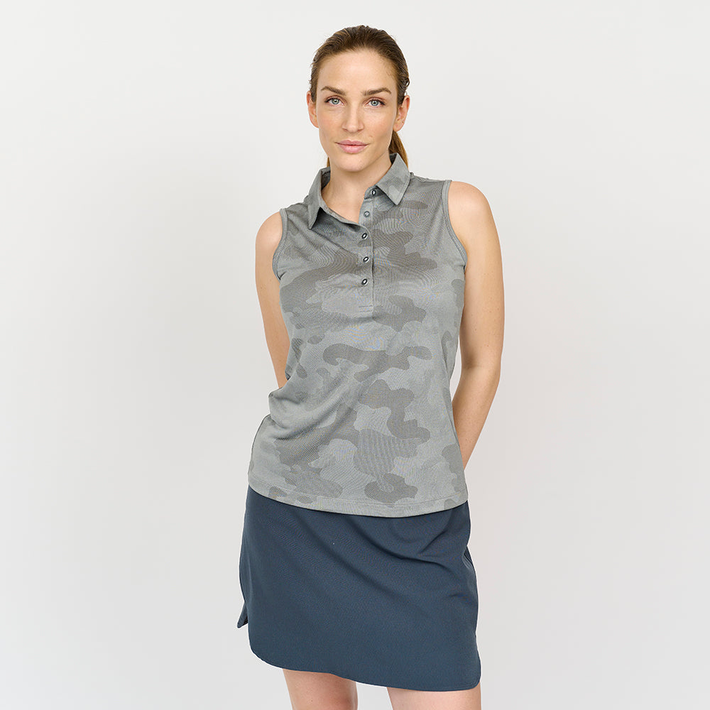 Ladies Camou Top, Light grey