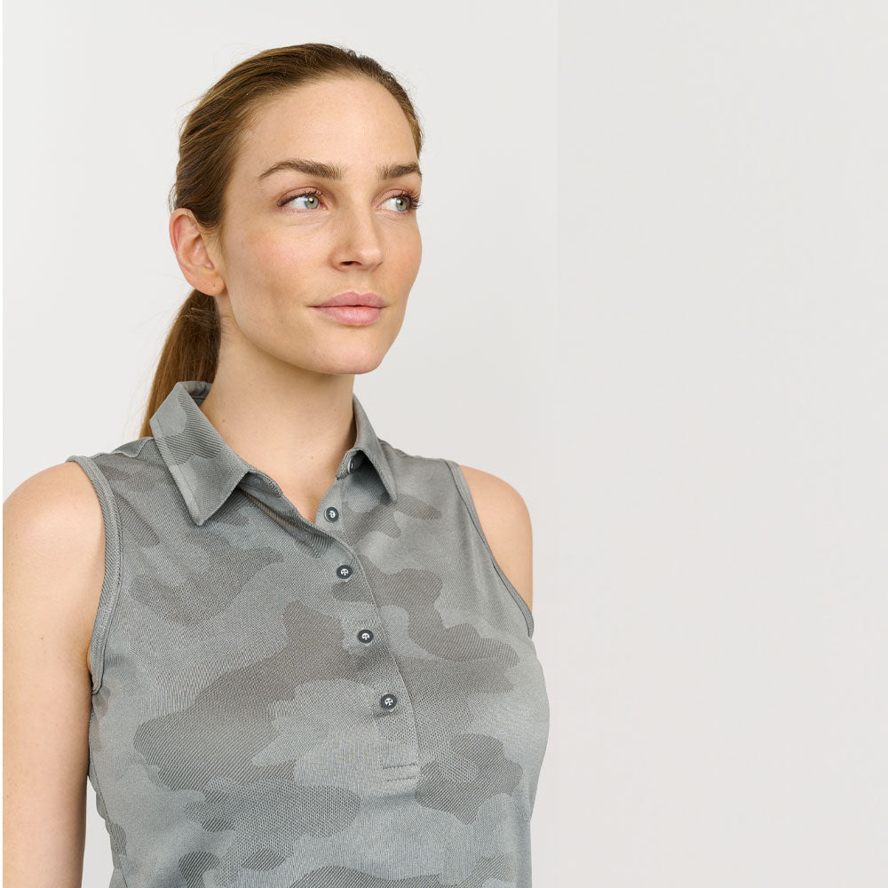 Ladies Camou Top, Light grey