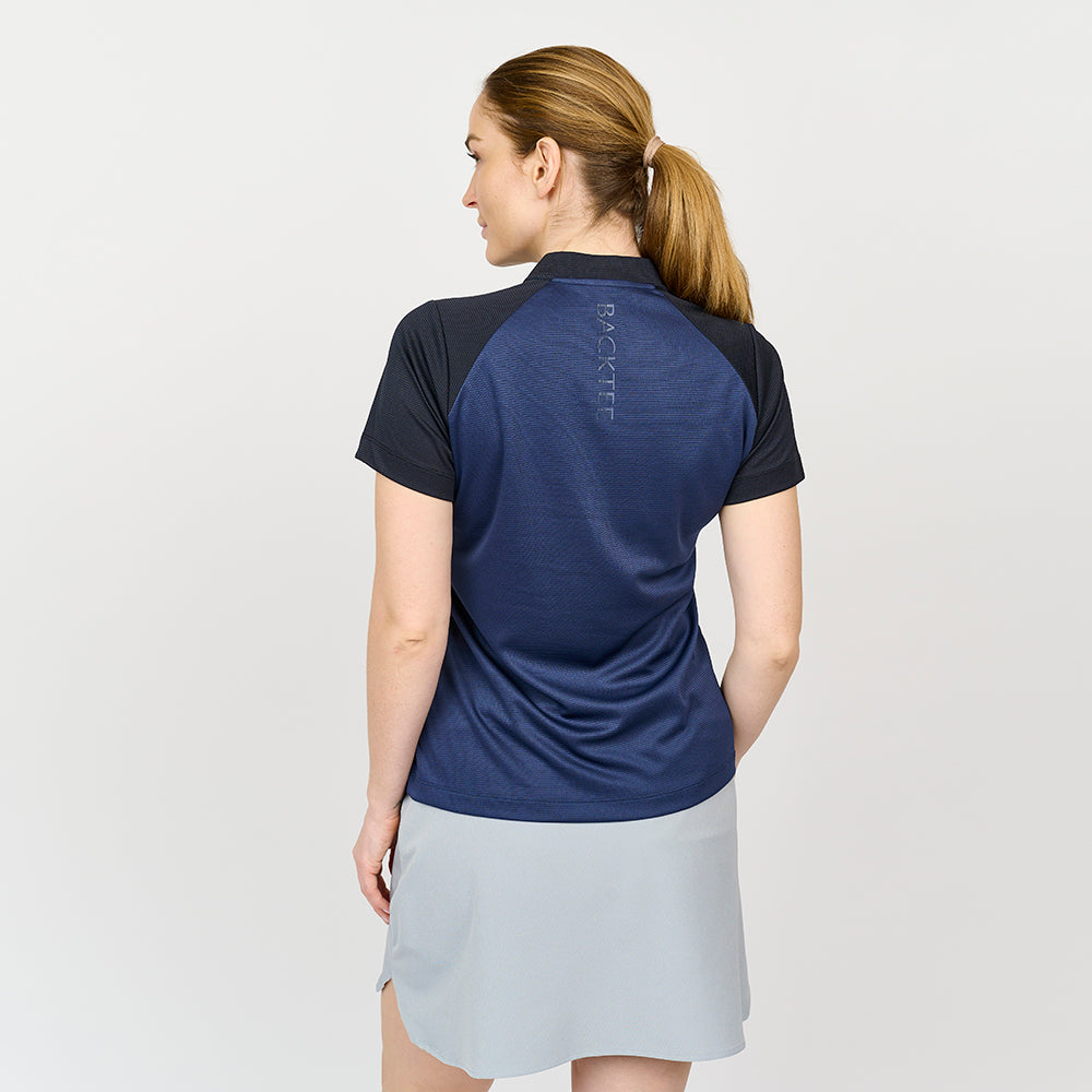 Ladies Bomber Golf Polo, Navy