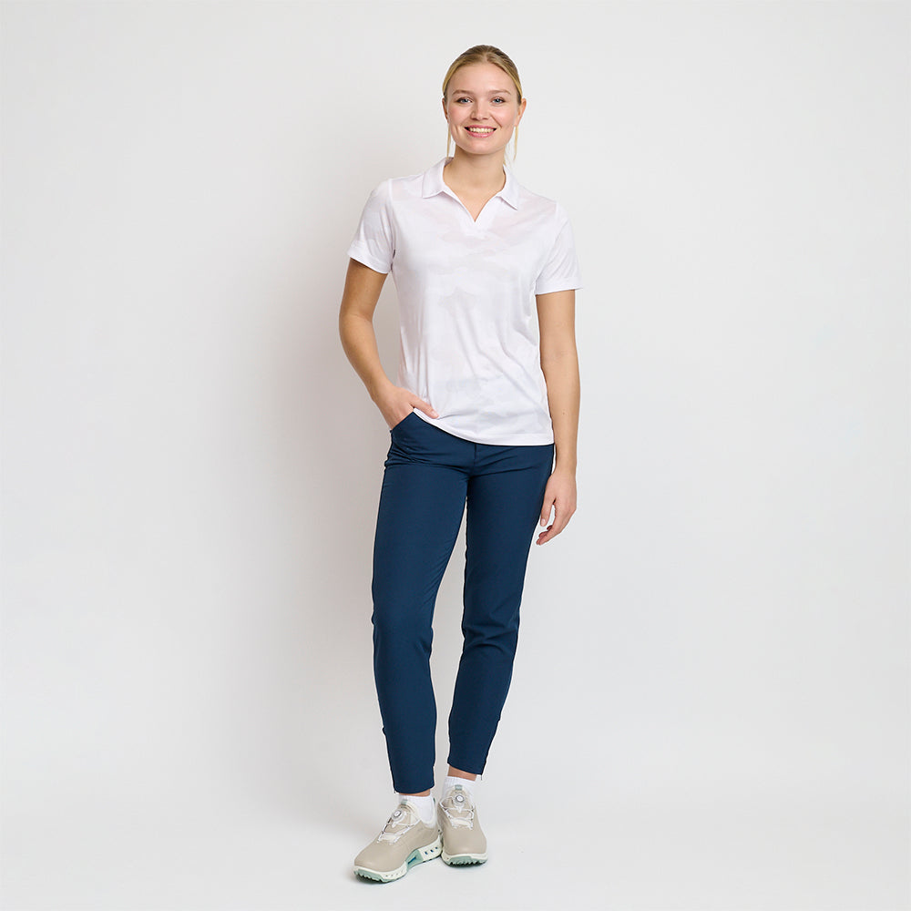 Ladies Camou Polo, White