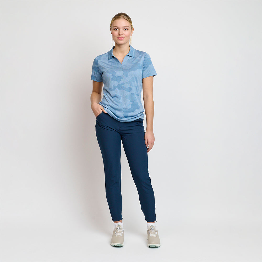 Ladies Camou Polo, Captains Blue