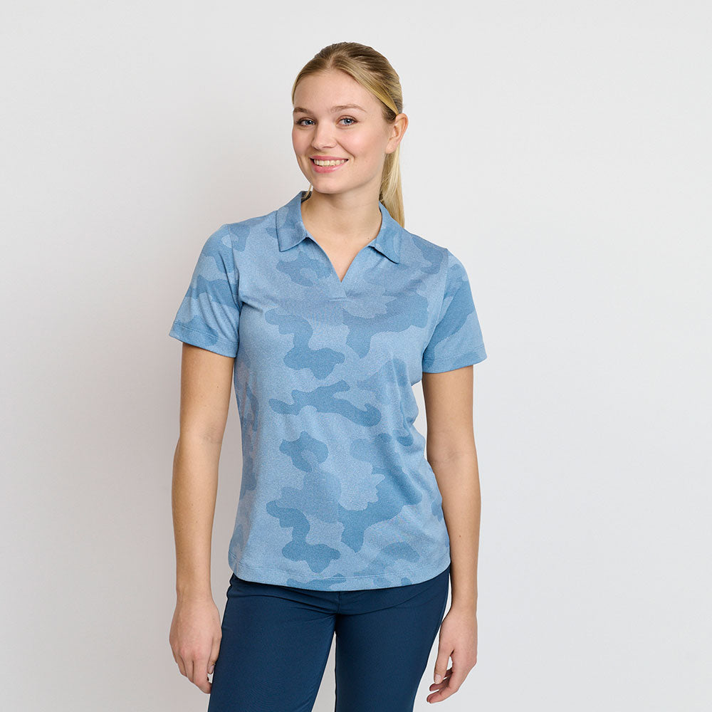 Ladies Camou Polo, Captains Blue