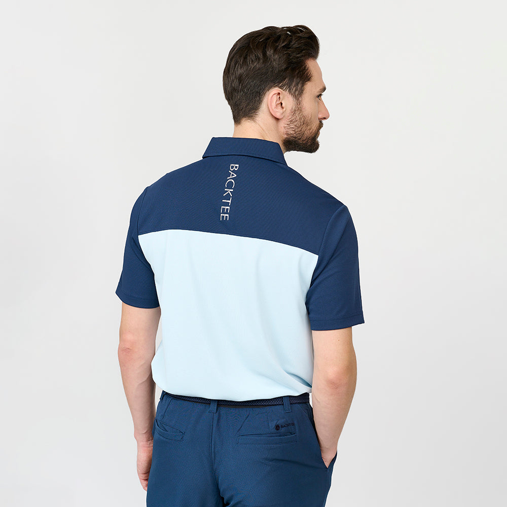 Mens Tour Polo, Light Blue