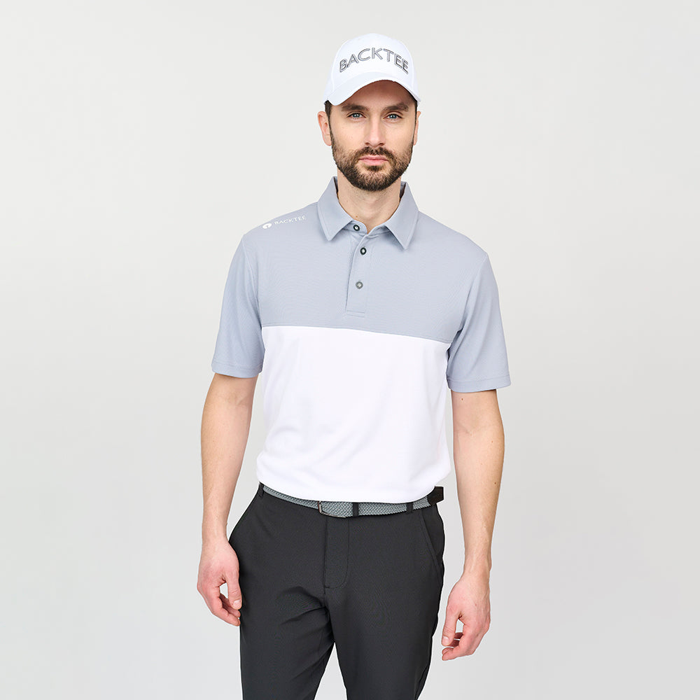 Mens Tour Polo, Light Grey