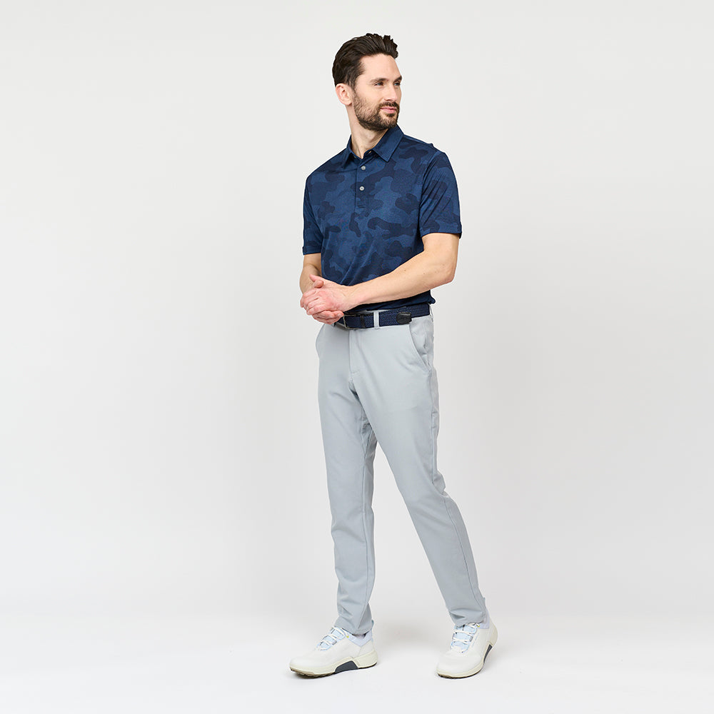 Mens Camou Polo, Navy