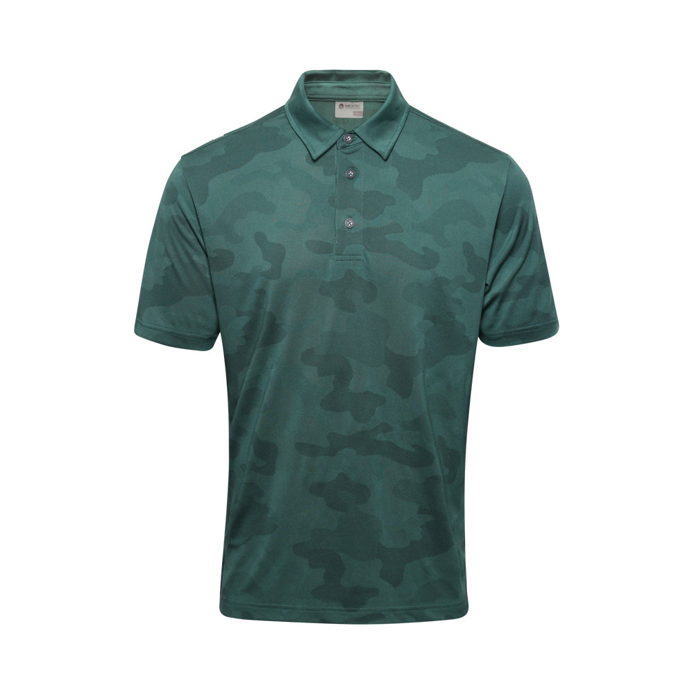 Men's Camou Polo, Bistro Green