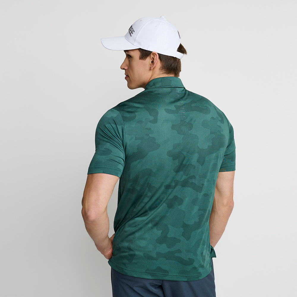 Men's Camou Polo, Bistro Green