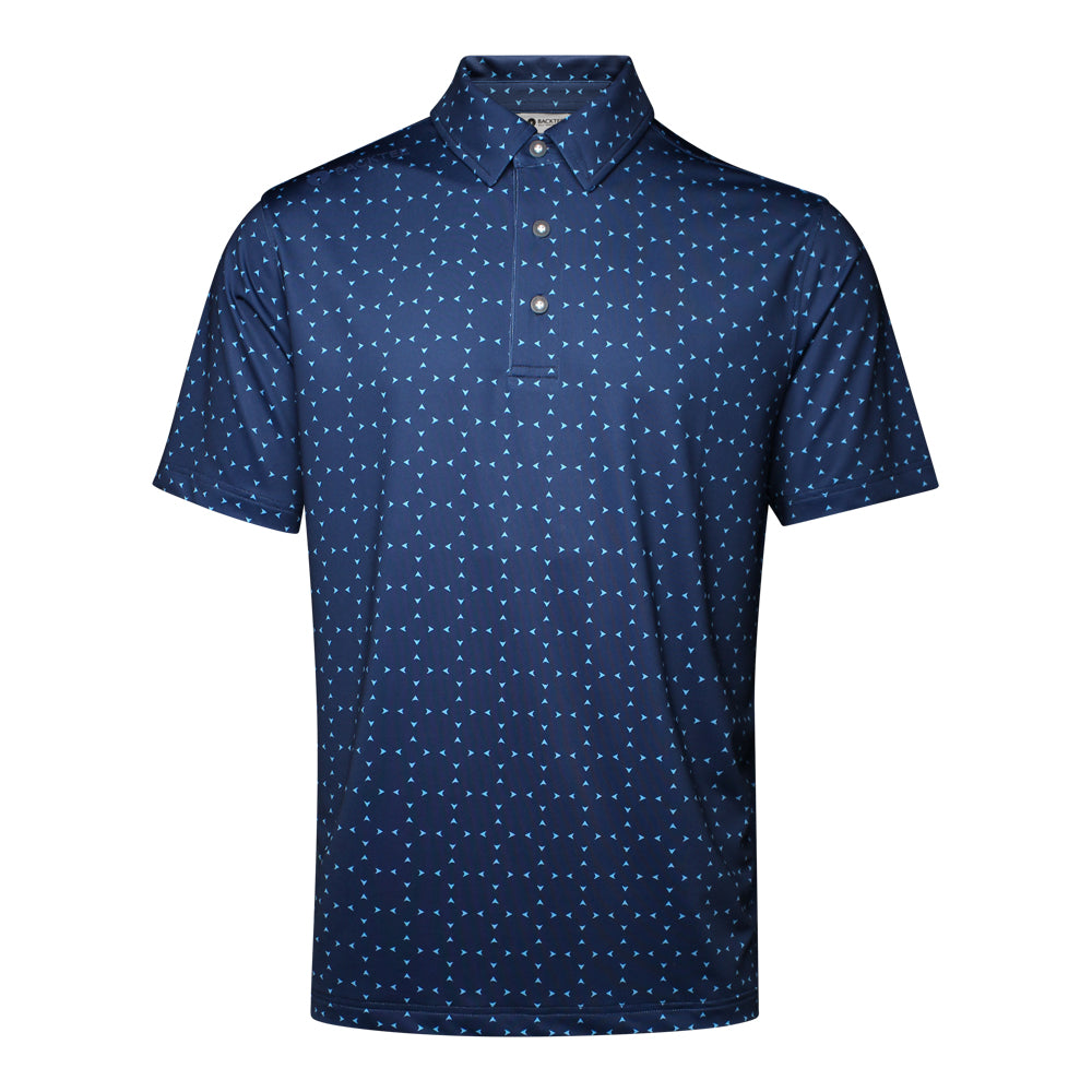 Mens Icon Polo, Navy Aquarius