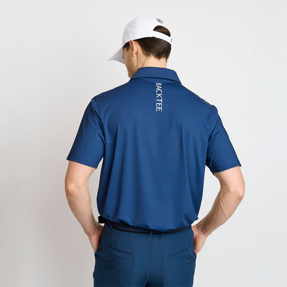 Mens Vertical Polo, Navy