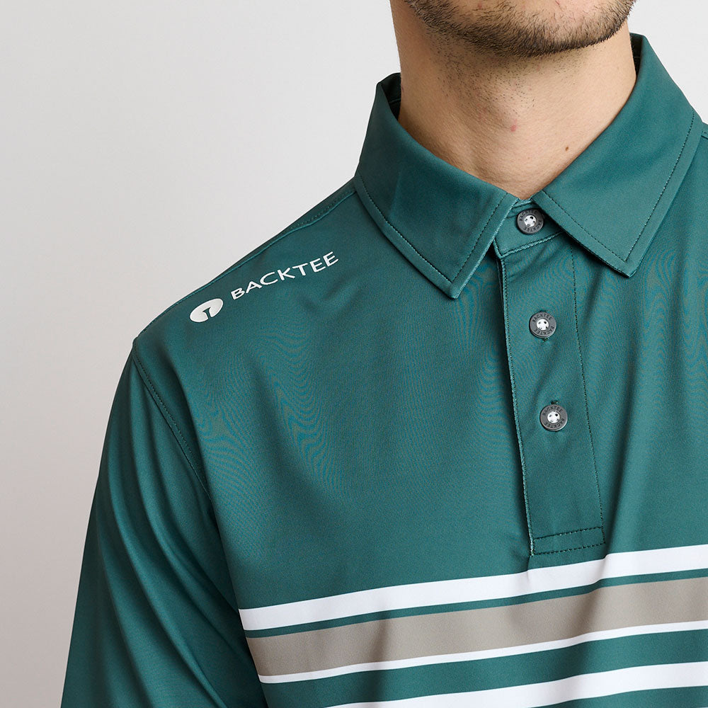 Mens Vertical Polo, Bistro Green