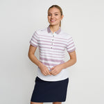Women's Fine Stripe Polo, Nirvana