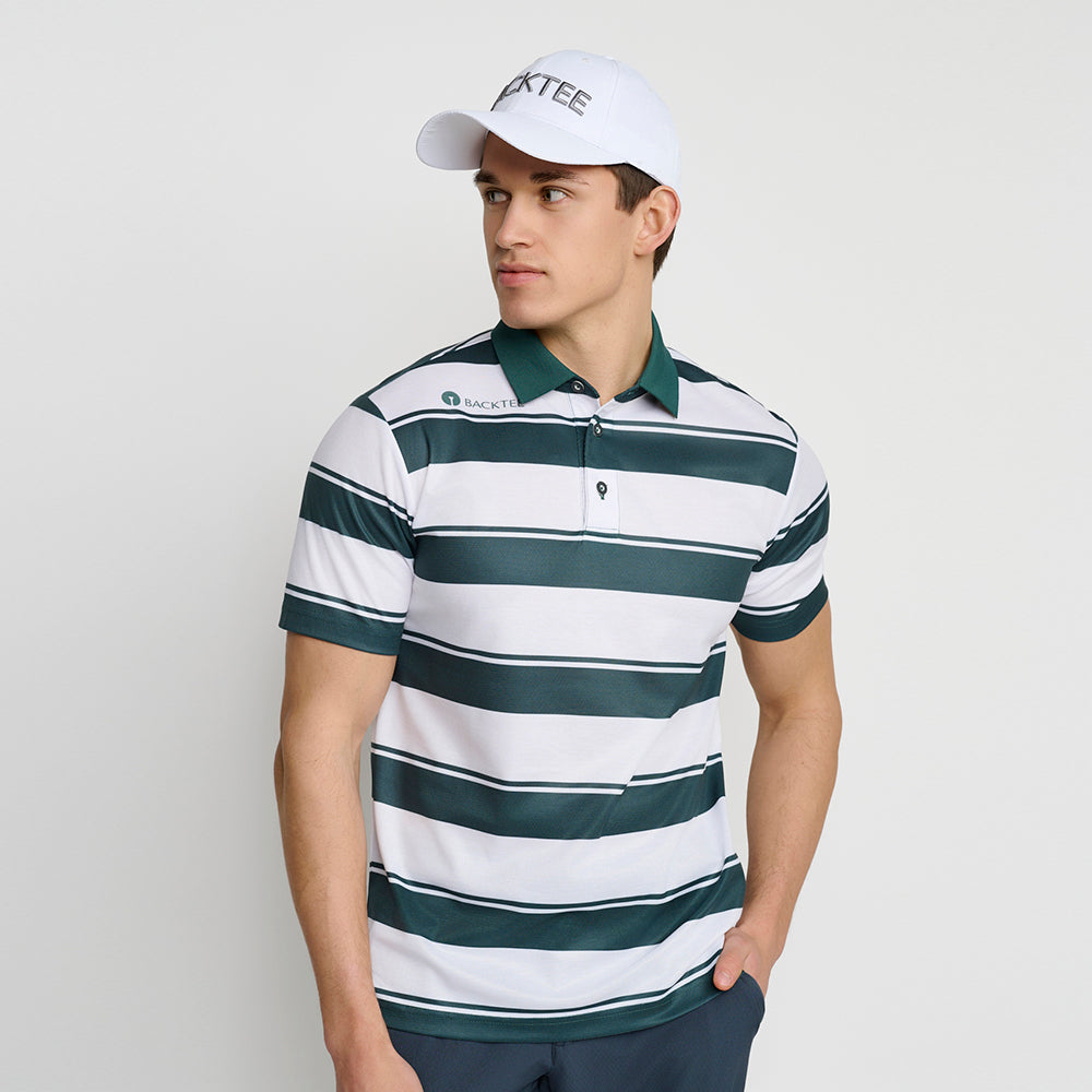 Men's Horizontal Polo, Bistro Green