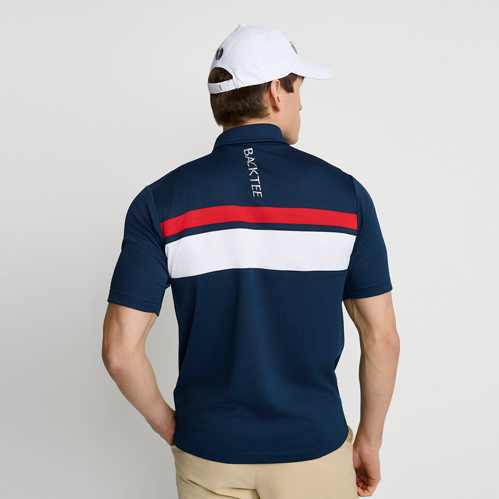 Men's Trophy Polo, Navy Blue