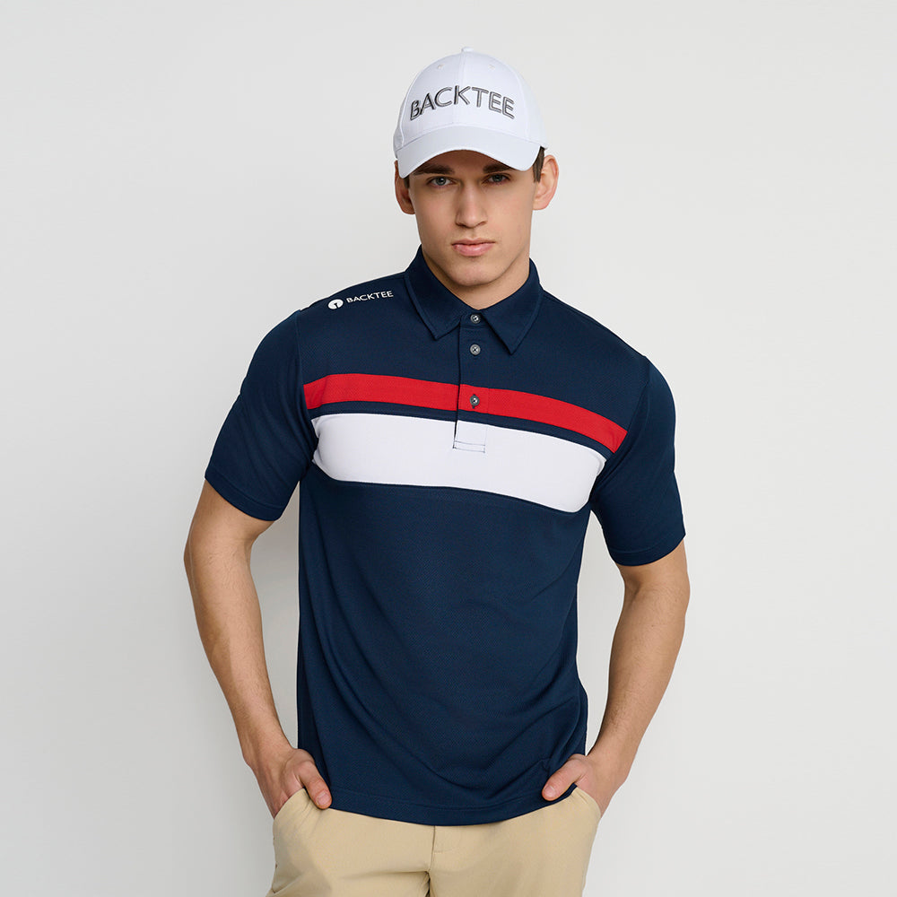 Men's Trophy Polo, Navy Blue