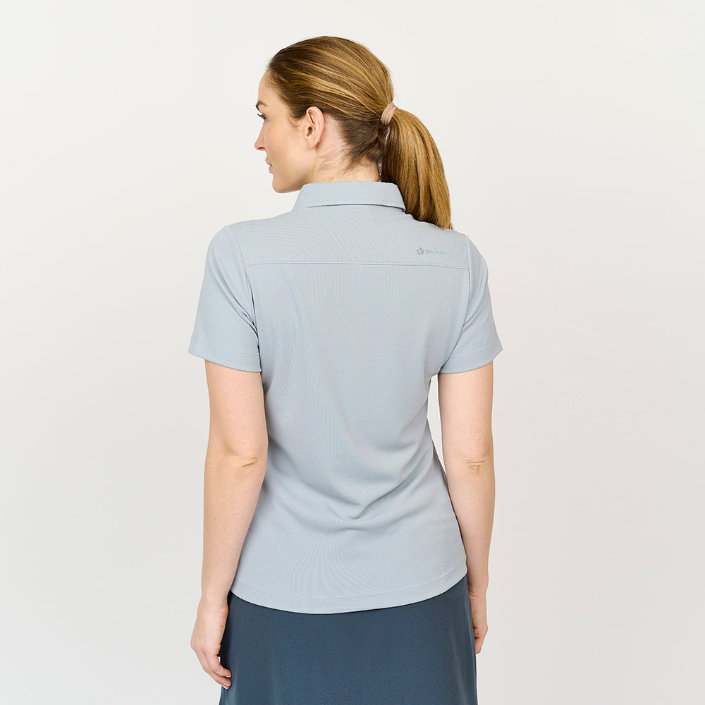 Ladies Performance Polo, Light Grey