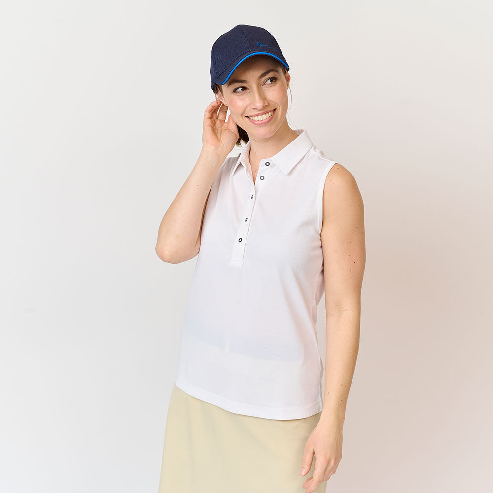 Ladies Performance Polo Top, White