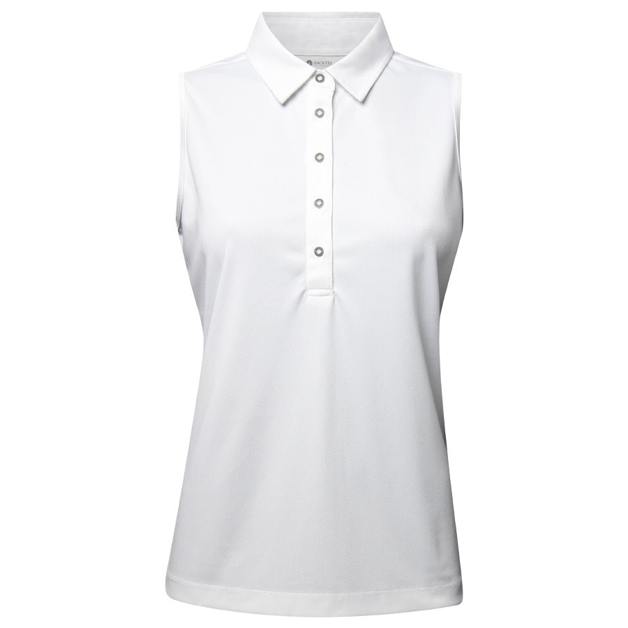 Ladies Performance Polo Top, White