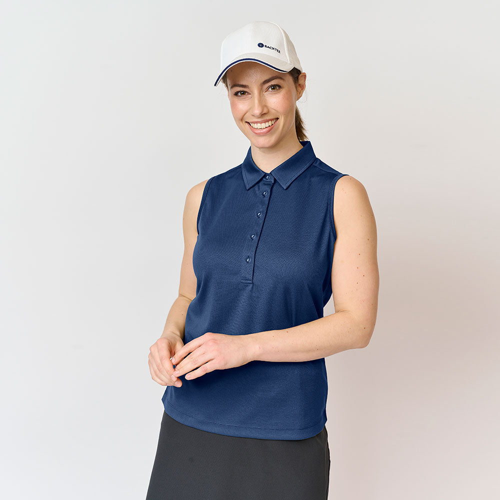 Ladies Performance Polo Top, Navy