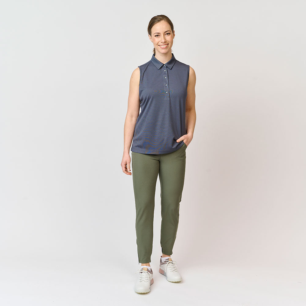 Ladies Performance Polo Top, Ombre Blue